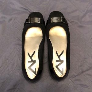 Anne Klein Black Flats